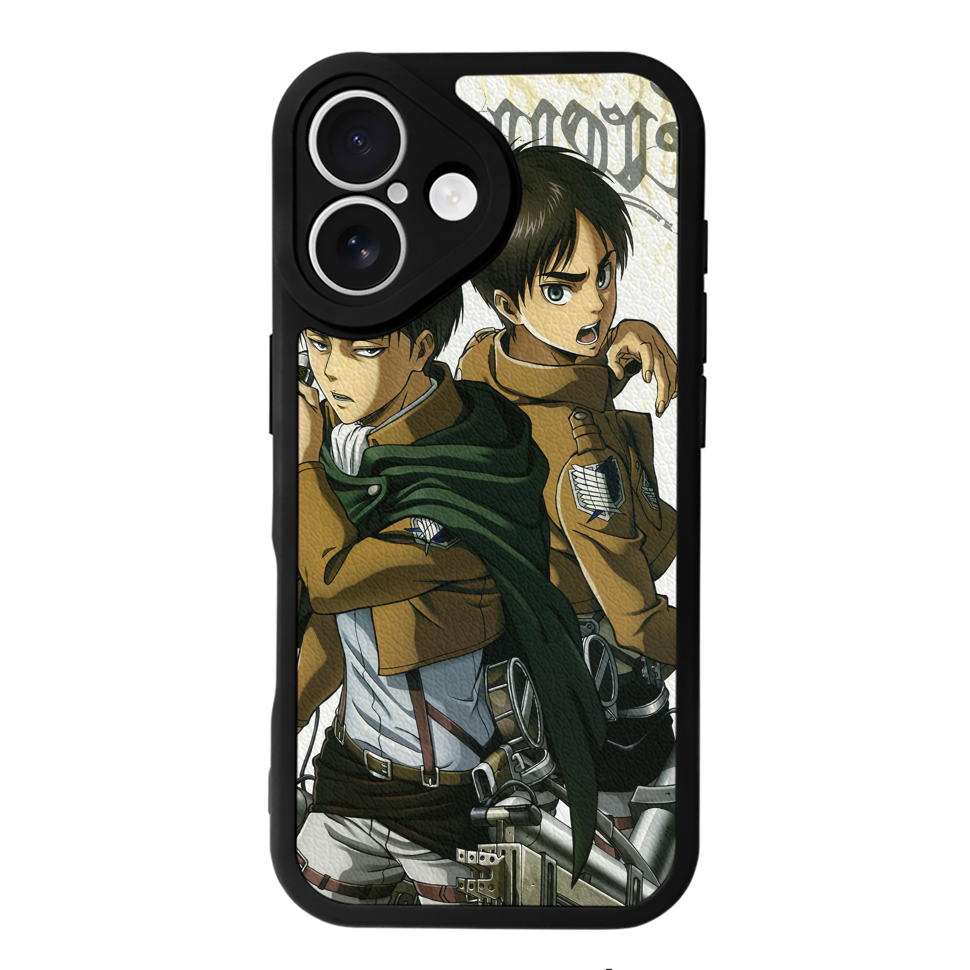 （画像用） 進撃の巨人 Attack on Titan 【iPhone 16シリーズ対応】シリコンスマホケース（レザー調） 材質：シリコン